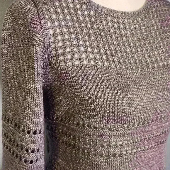 Chico's women's long sleeve slip-on sweater size M - Picture 4 of 9